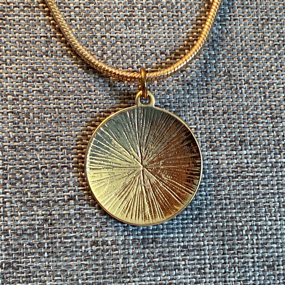 Branded Vintage Reversible Pendant Necklace